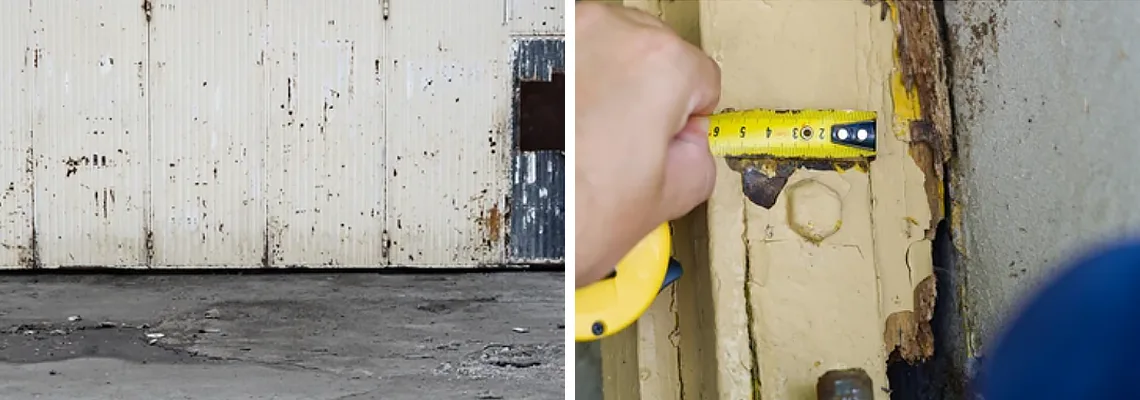 Lift Master Rusty Garage Doors in South Miami Heights, Florida